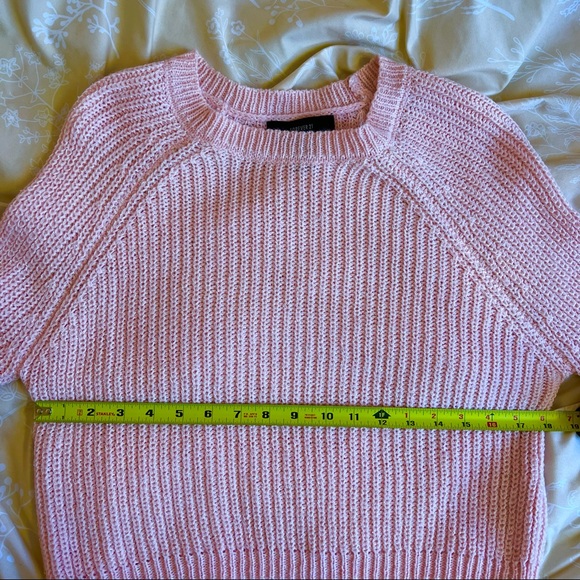F21 Kawaii Light Barbie Pink Knit Pullover Balletcore Sweater Size Medium - Picture 7 of 8